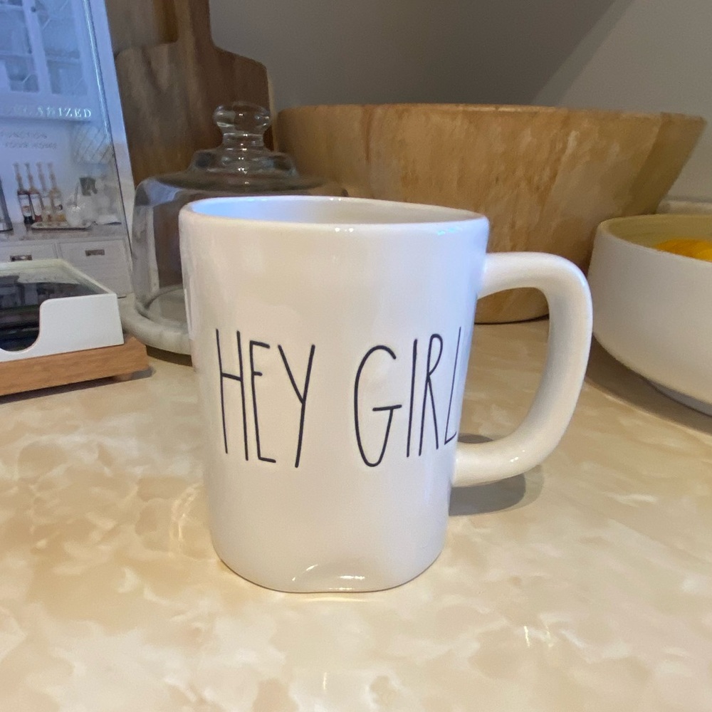 Rae Dunn Cream Mug - Hey Girl